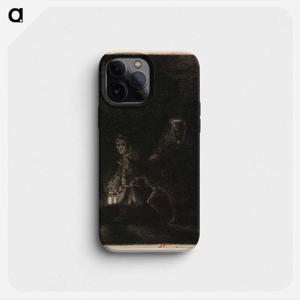 The Flight into Egypt - レンブラント ファン レイン Phone Case.