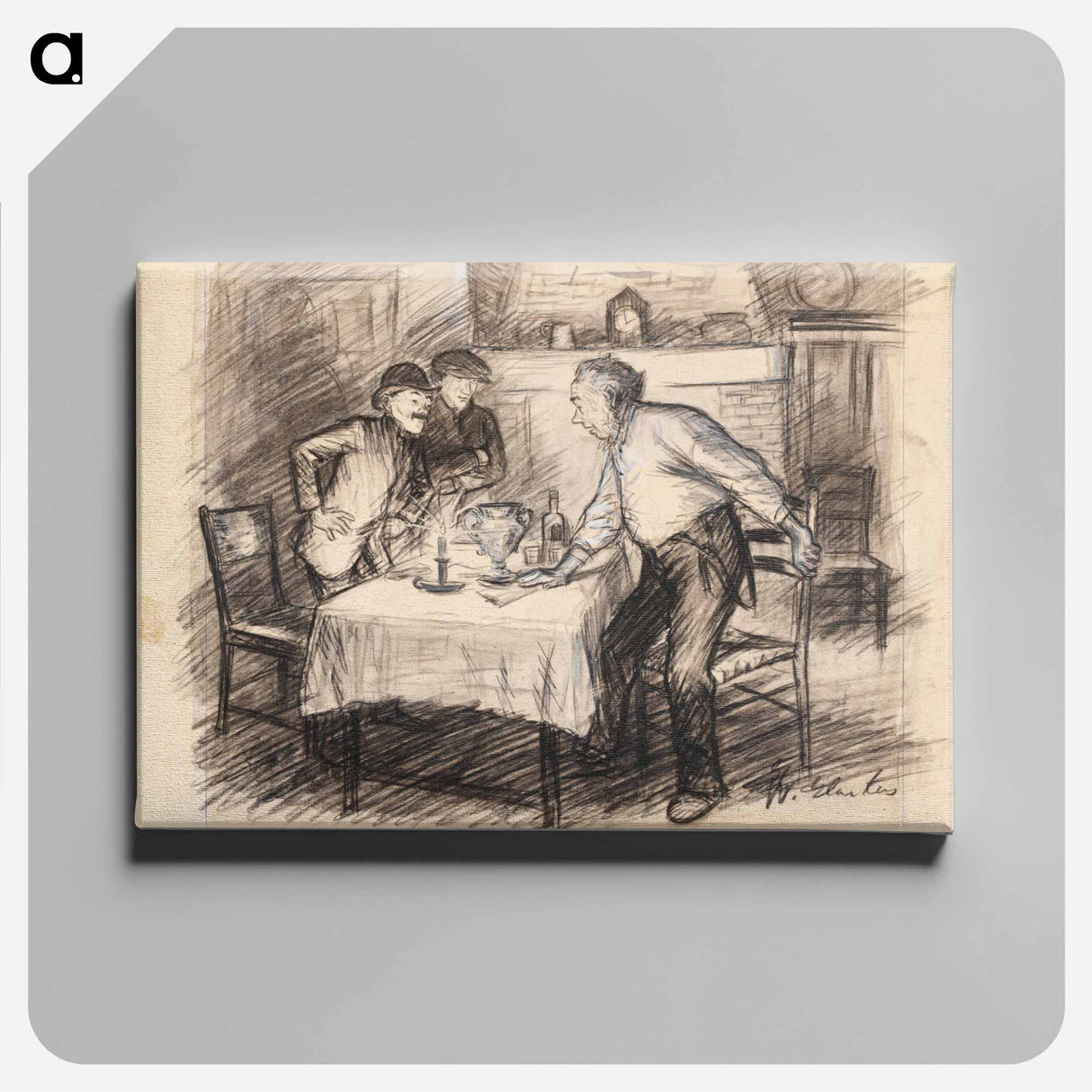 There Was Edward Bickford's Racing Cup - ウィリアム ジェームス グラッケンズ Canvas.