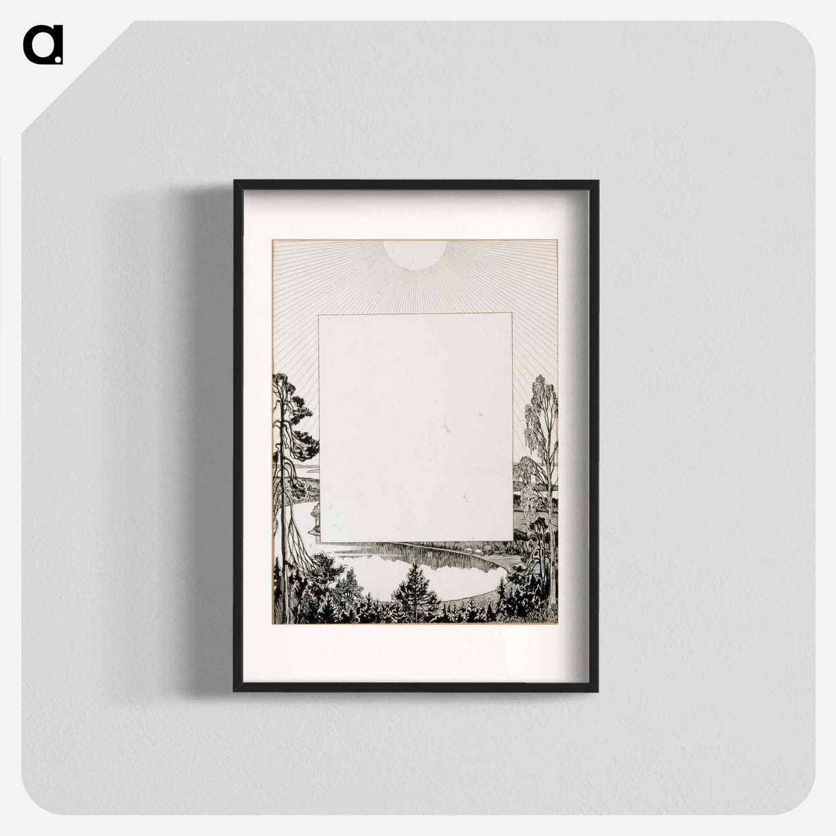 Maamme-runon loppuvinjetti - アルバート エーデルフェルト Poster.