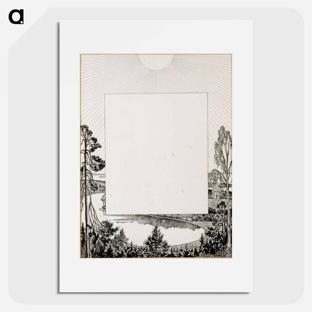 Maamme-runon loppuvinjetti - アルバート エーデルフェルト Poster.