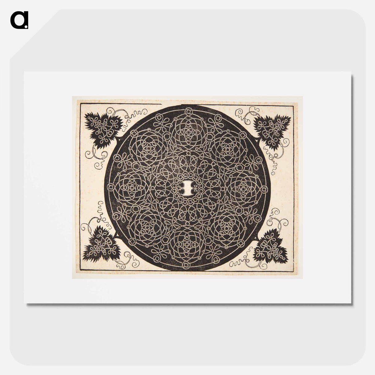 Knob with rounded shield - アルブレヒト デューラー Poster.