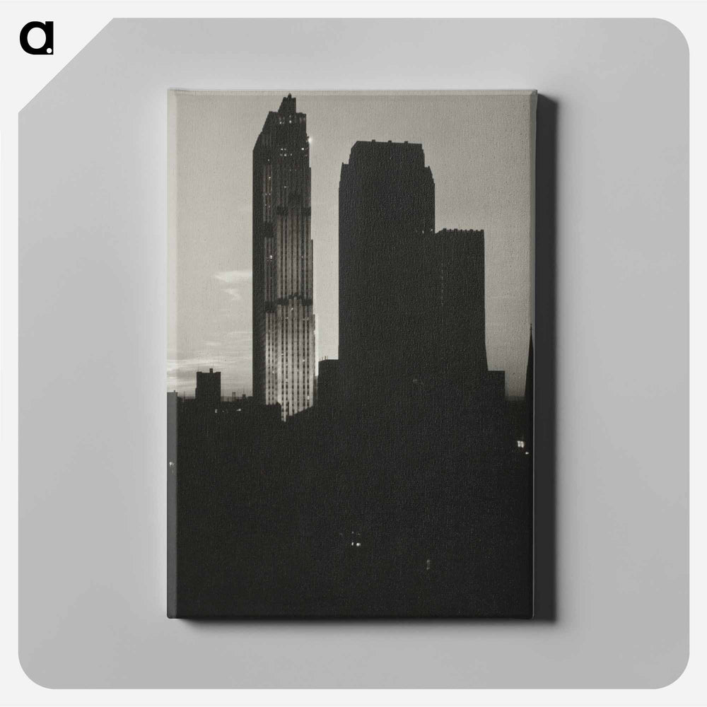 New York from the Shelton - アルフレッド スティーグリッツ Canvas.