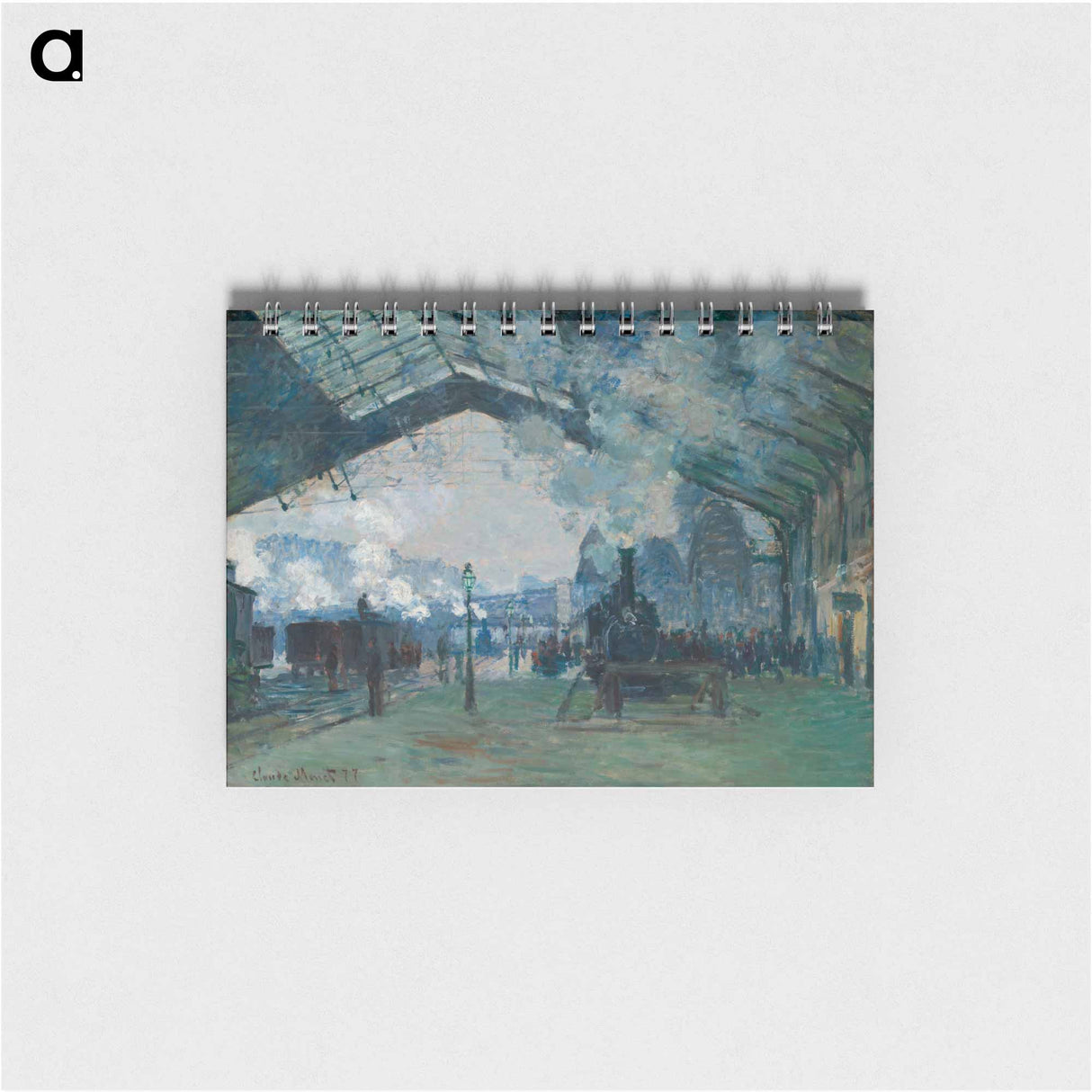 アートメモ帳-Arrival of the Normandy Train, Gare Saint-Lazare - クロード モネ Memo.