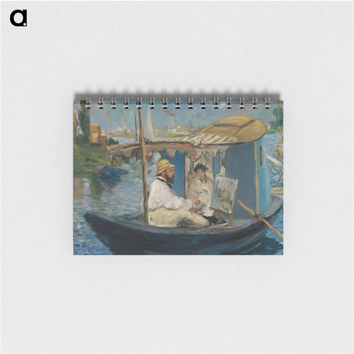 Claude Monet Painting in his Studio - エドゥアール マネ Memo.