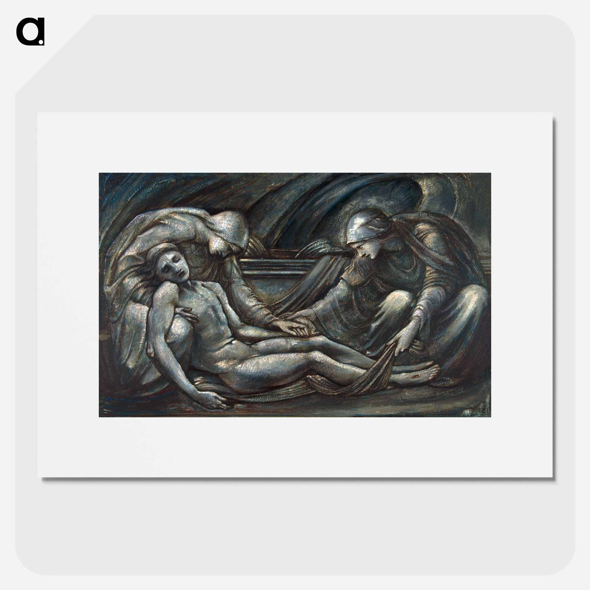 The Entombment - エドワード バーン ジョーンズ Poster.
