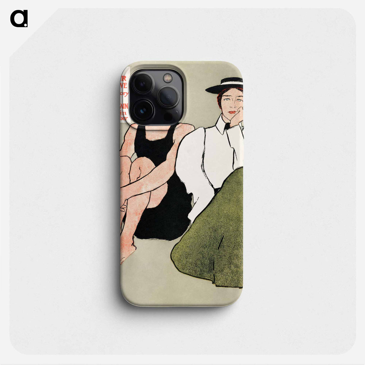 Two seated women - Edward Penfield Phone Case.