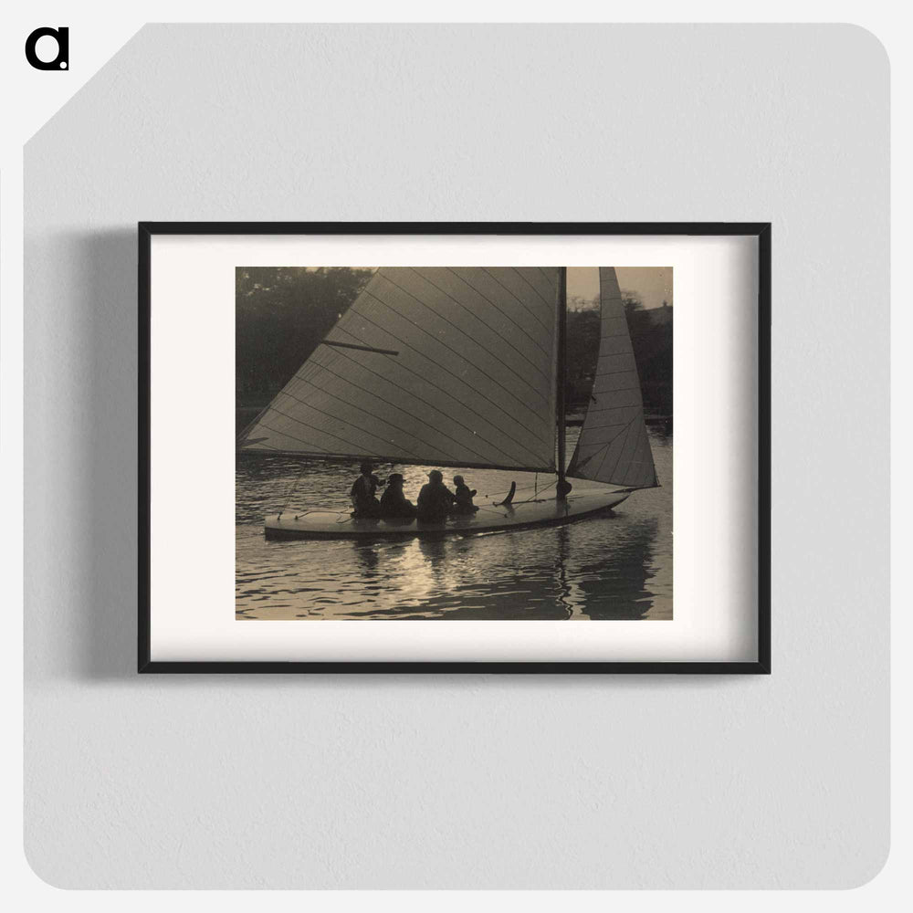 Regents Park shallow draught yacht - エリック リー ジョンソン Poster.