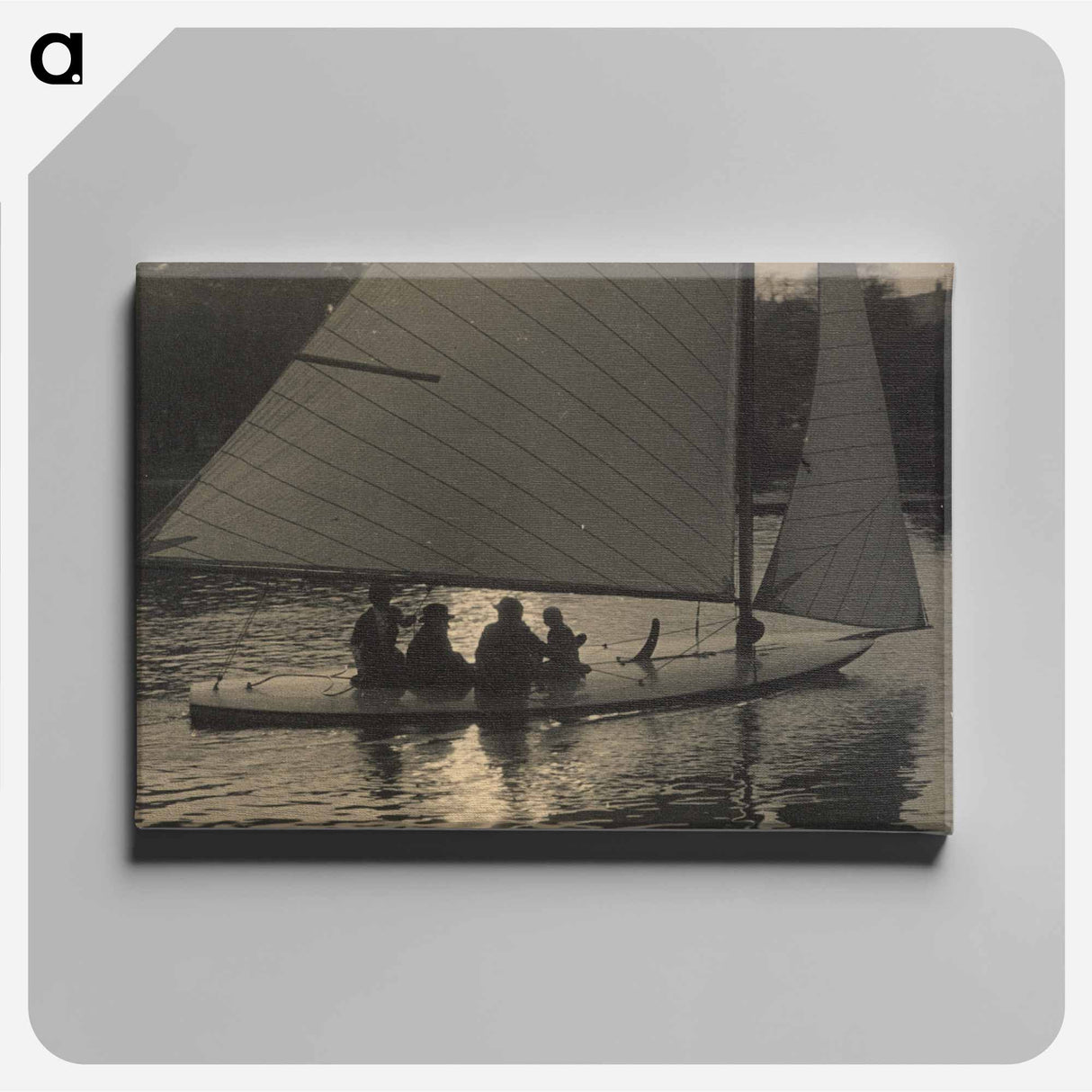 Regents Park shallow draught yacht - エリック リー ジョンソン Canvas.