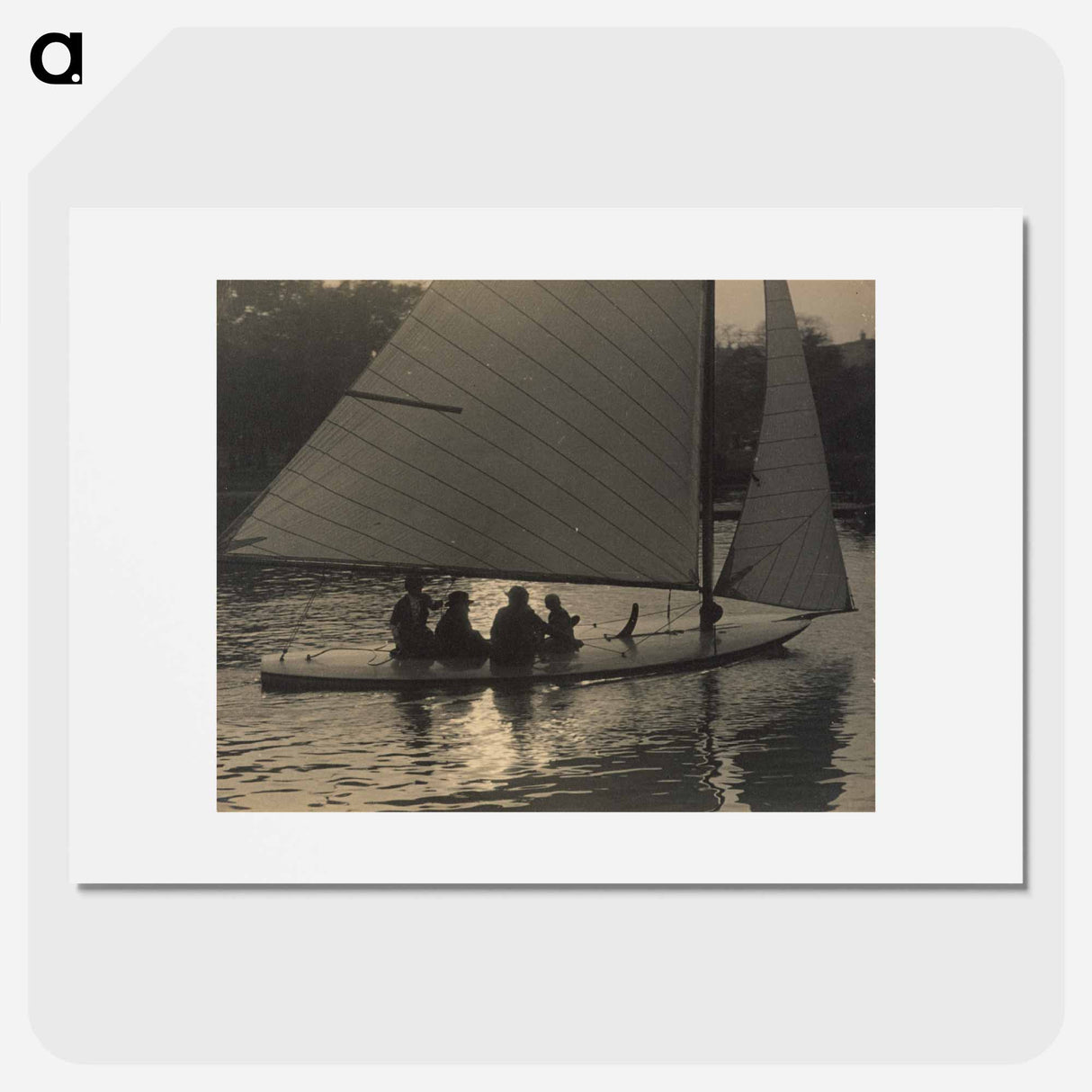 Regents Park shallow draught yacht - エリック リー ジョンソン Poster.