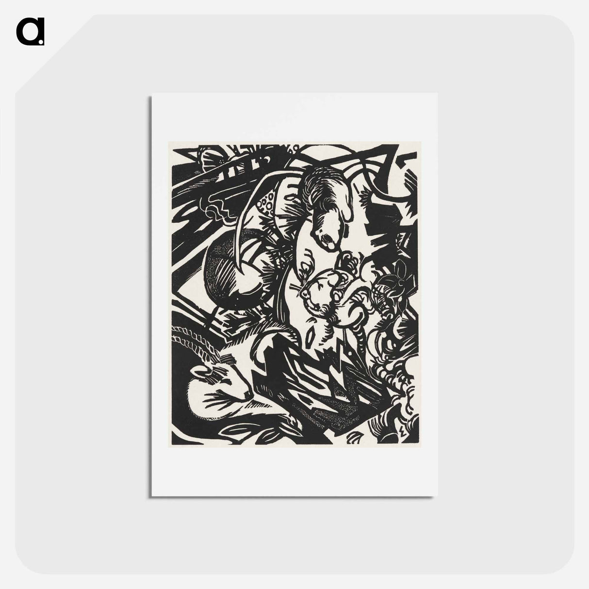 アートポストカード-Animal Legend - フランツ マルク Postcard.