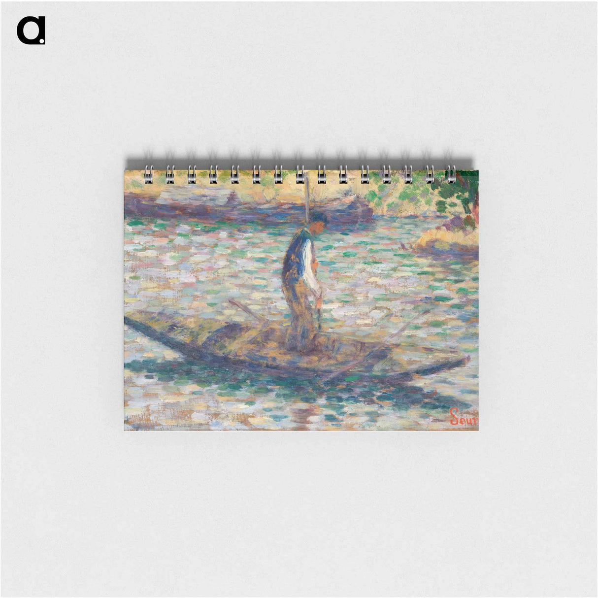 アートメモ帳-A Fisherman - ジョルジュ スーラ Memo.
