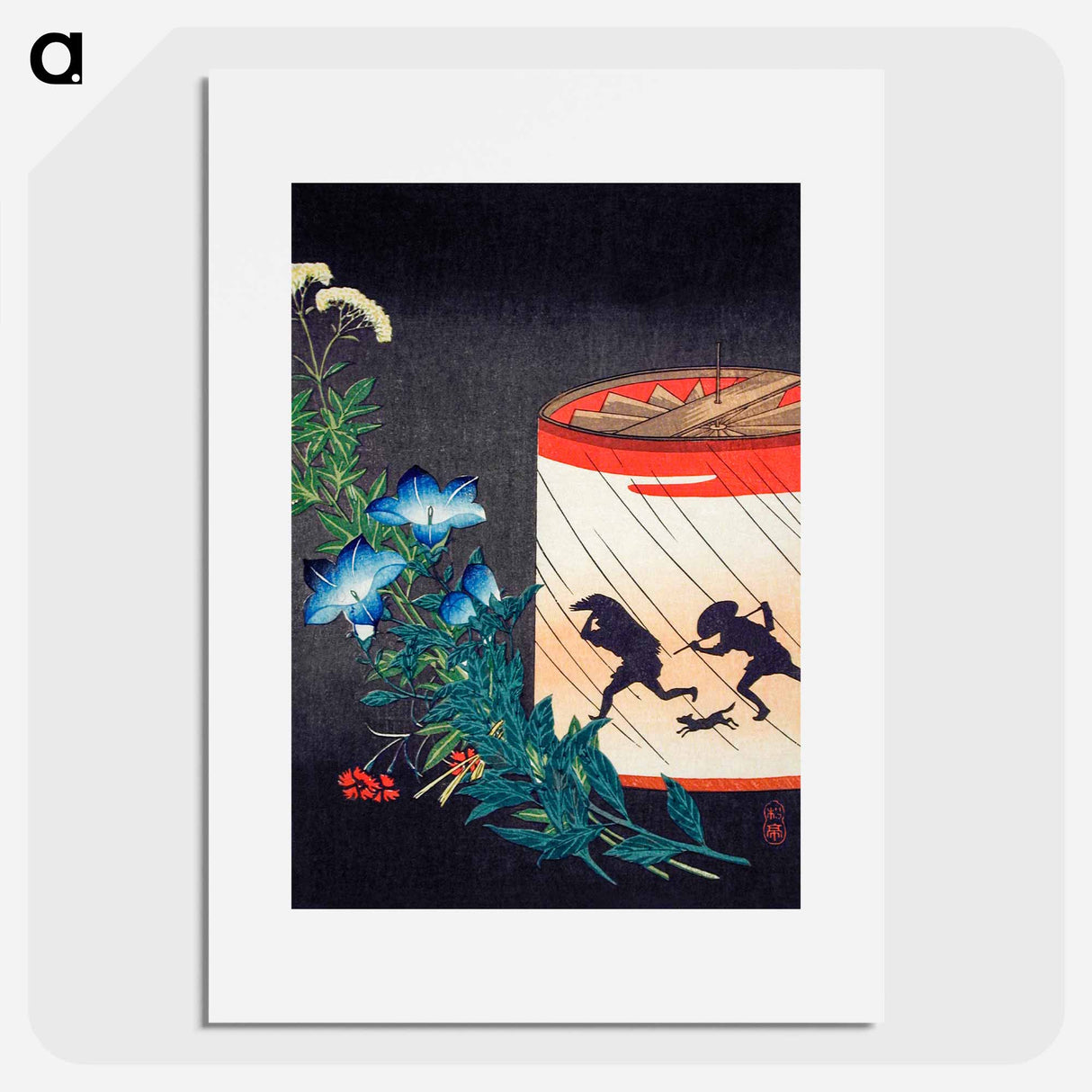 アートポスター-Bellflower and Lantern - 高橋 宏明 Poster.