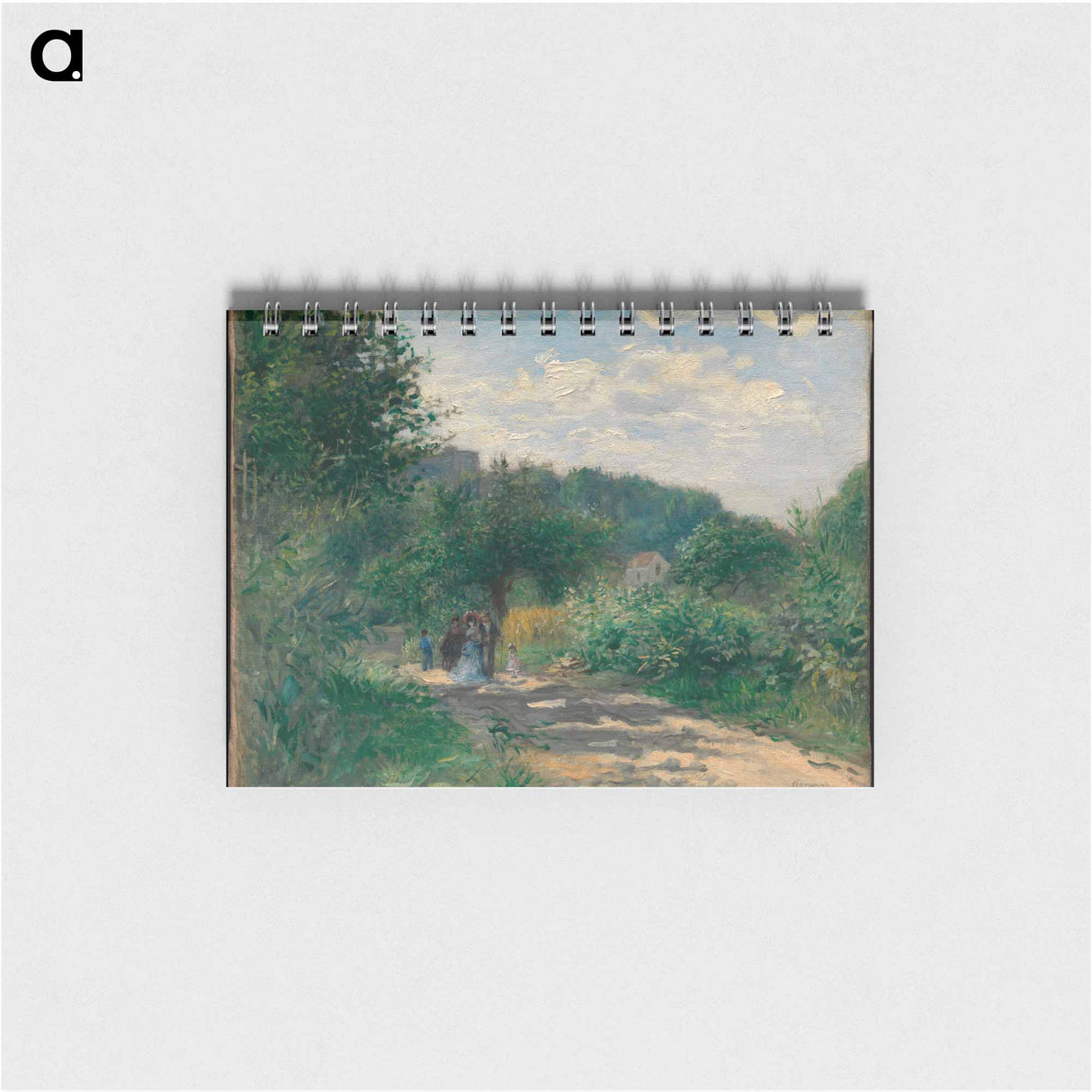 A Road in Louveciennes - ピエール オーギュスト ルノワール Memo.