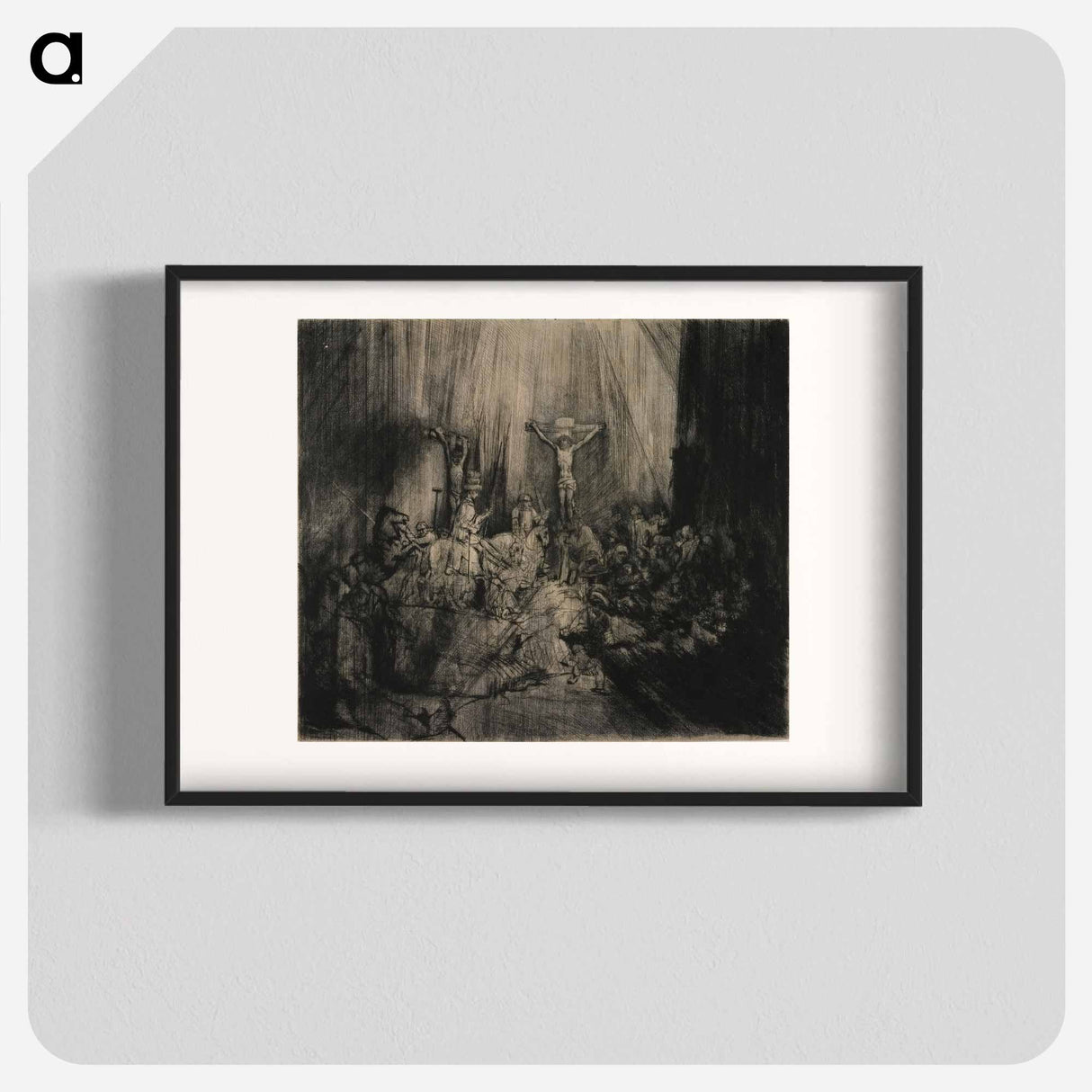 Rembrandt van Rijn's large oblong plate - レンブラント ファン レイン Poster.