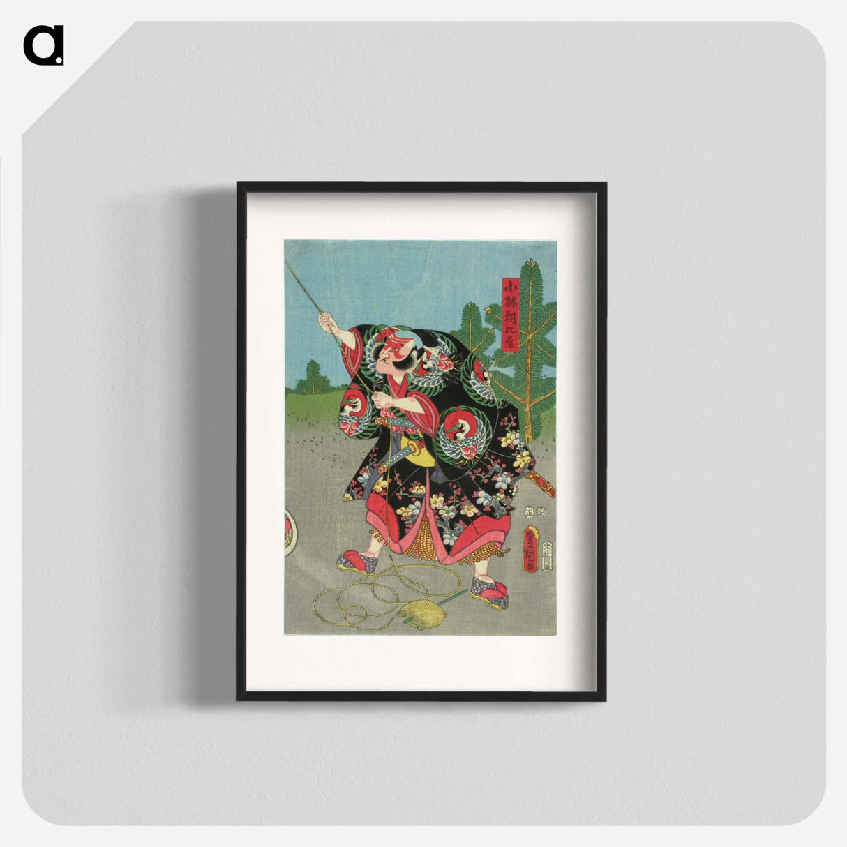 Actor Nakamura Denzo in Azumakagami Soga no Sewagoto
- 歌川 国貞 Poster.