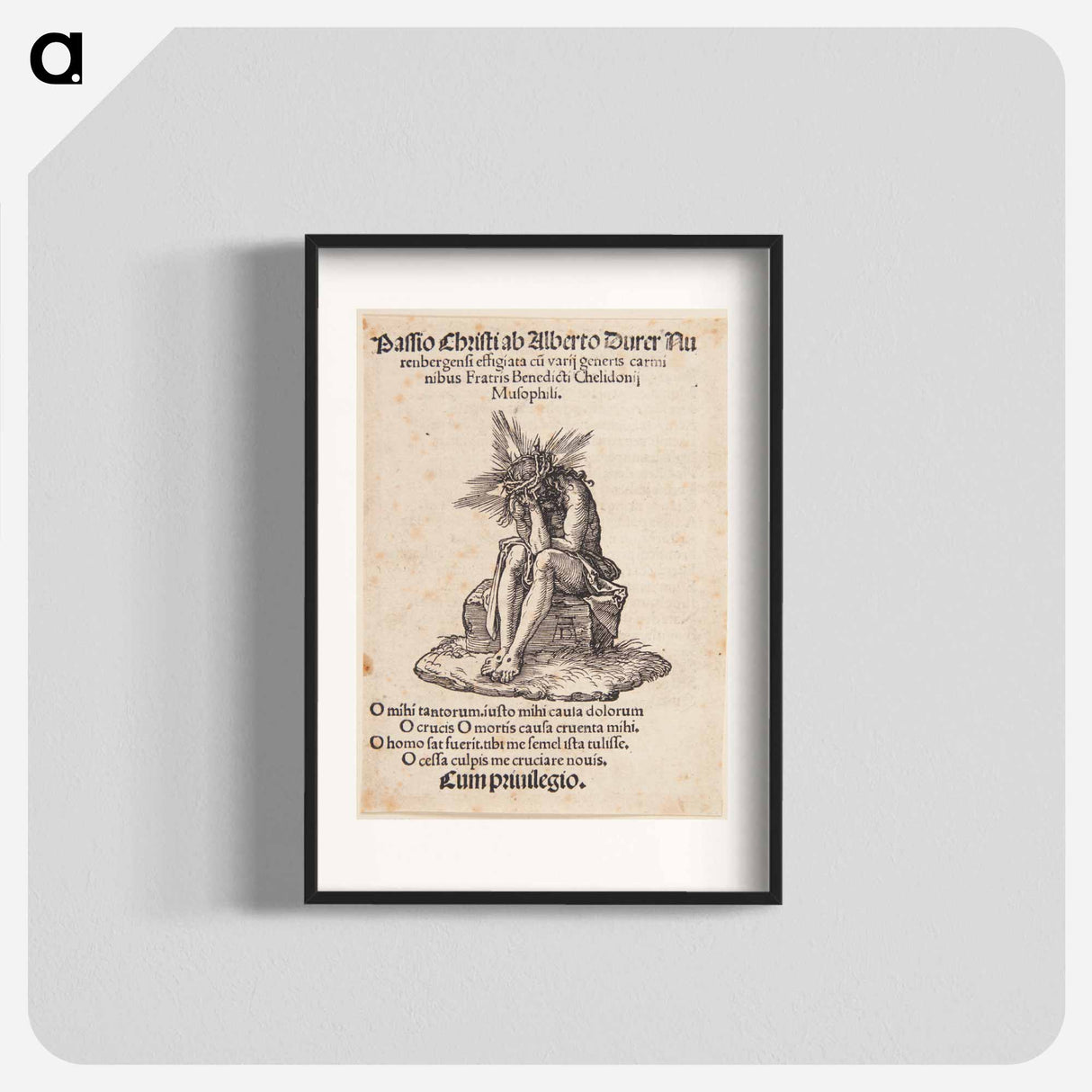 Title page with Christ as a man of sorrows - アルブレヒト デューラー Poster.