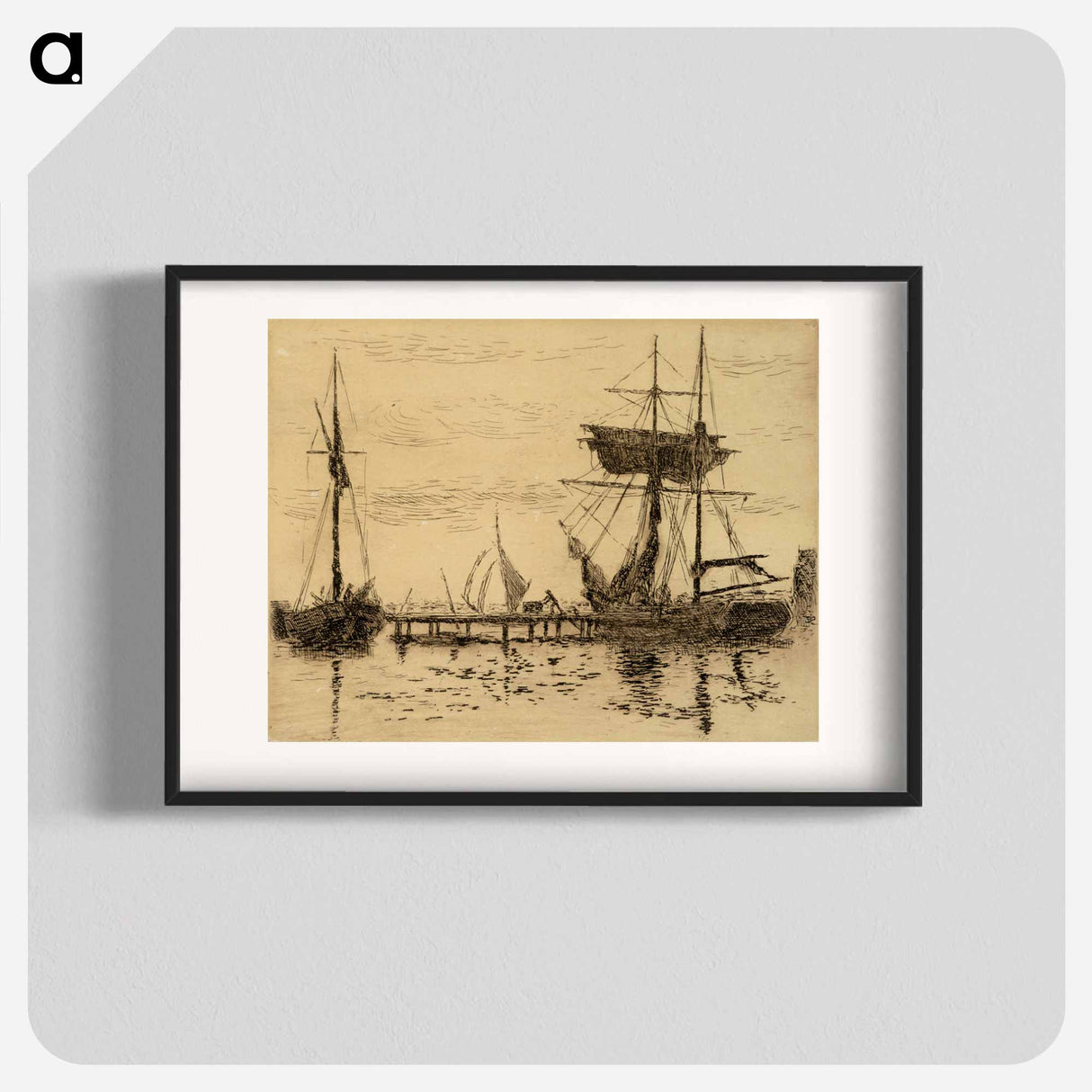 Port - アルフレッド ウィリアム フィンチ Poster.