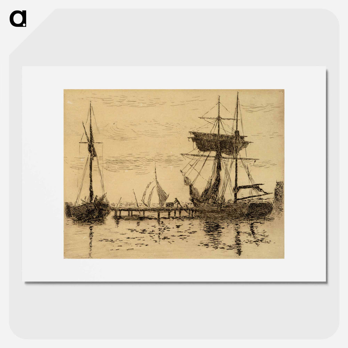 Port - アルフレッド ウィリアム フィンチ Poster.