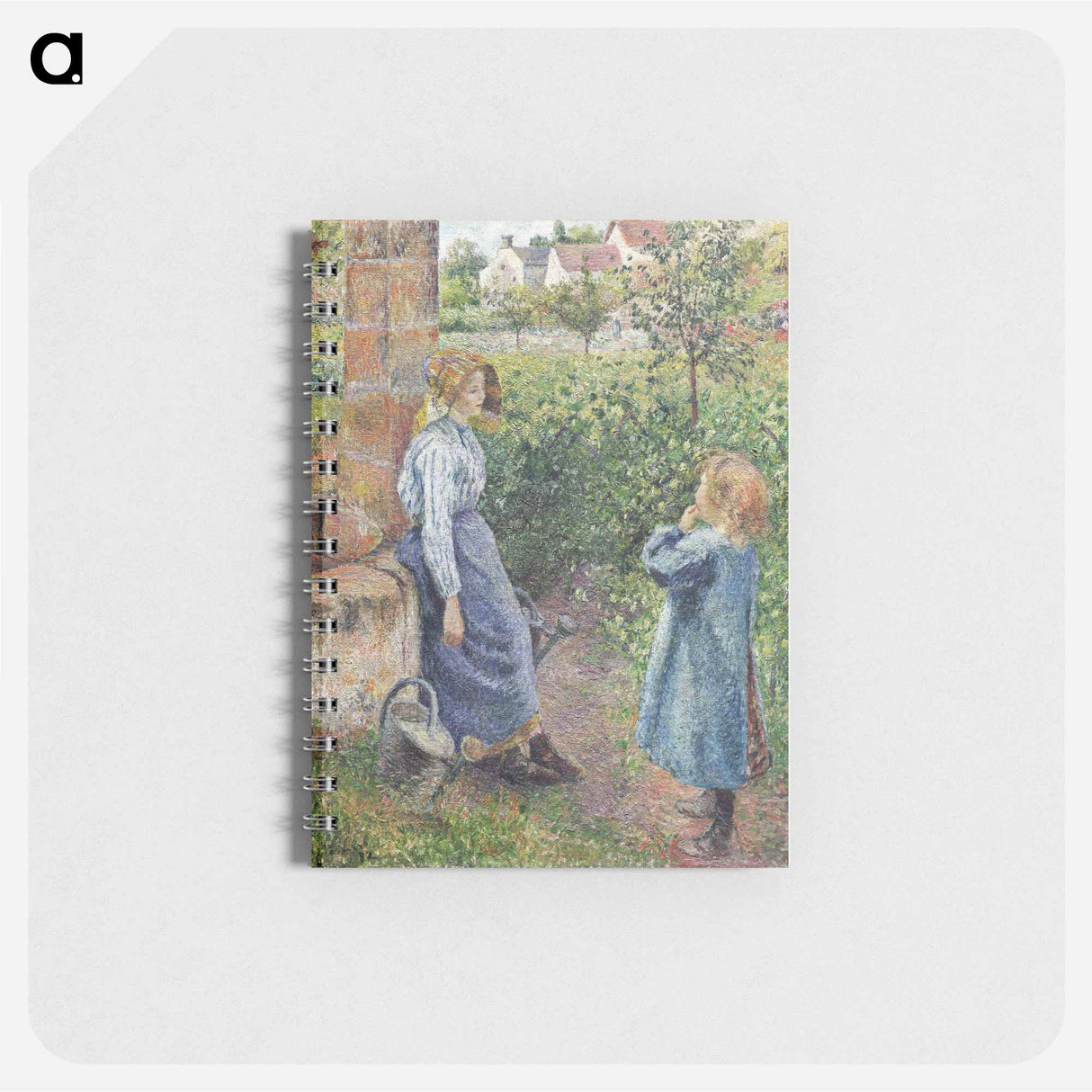 Woman and Child at the Well - カミーユ ピサロ Memo.