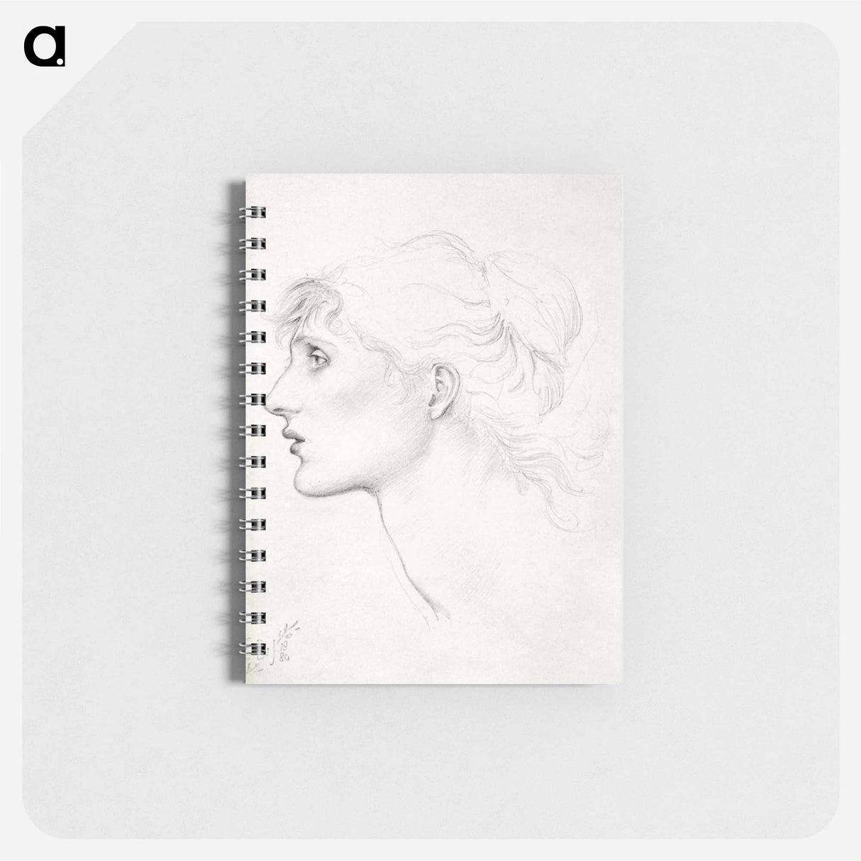 アートメモ帳-The Car of Love or Love's Wayfaring - Study of Margaret Drummond - エドワード バーン ジョーンズ Memo.