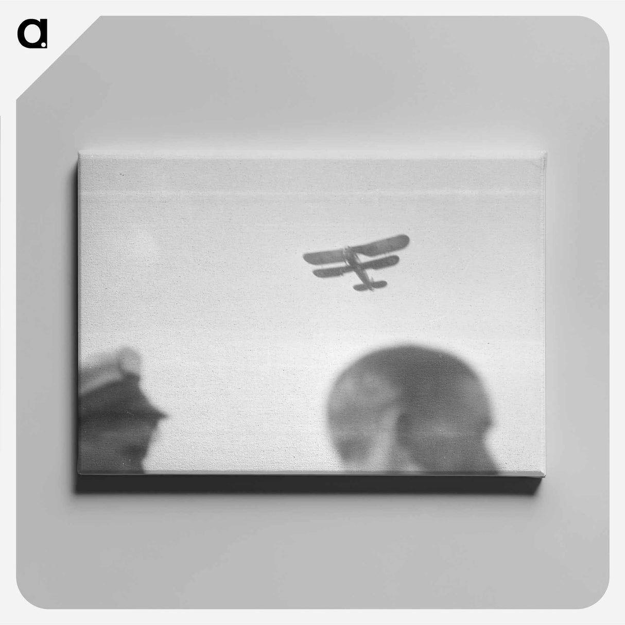 Airplane demonstration above Hendon, London - エリック リー ジョンソン Canvas.