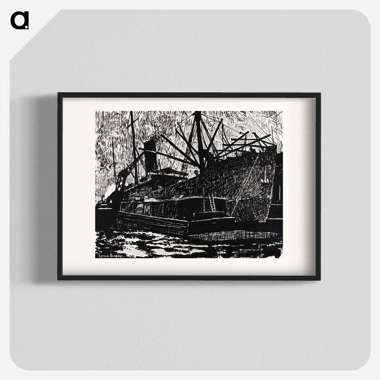 Liner and Tug - ヘンリー ライマン サイエン Poster.