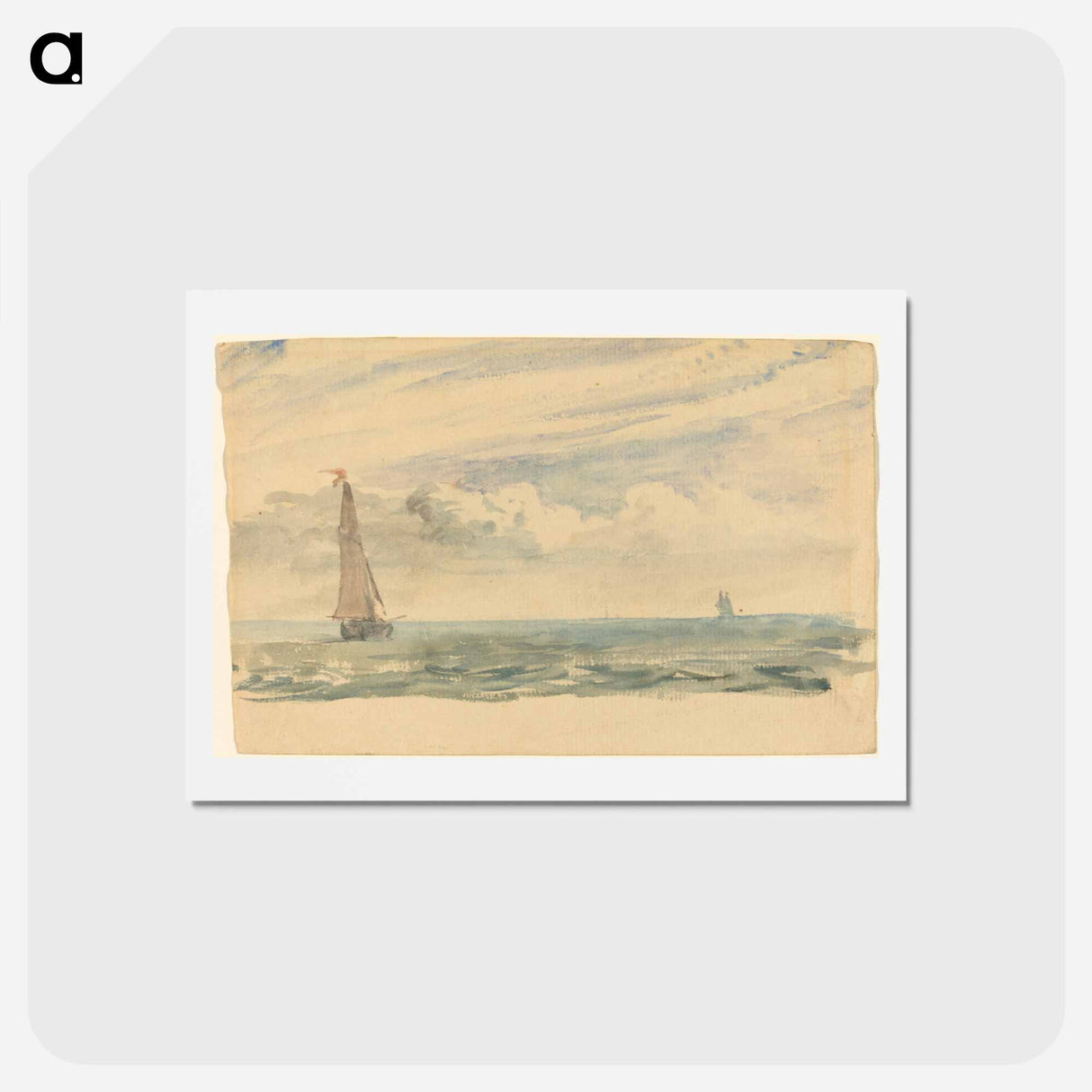 アートポストカード-Seascape with Two Sail Boats
- ジョン コンスタブル Postcard.