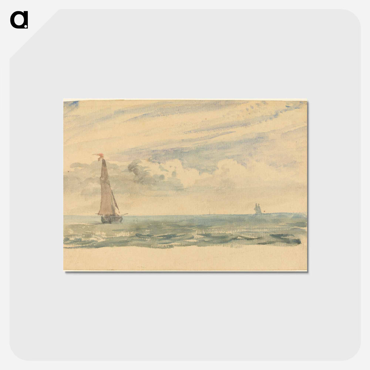 アートポストカード-Seascape with Two Sail Boats
- ジョン コンスタブル Postcard.