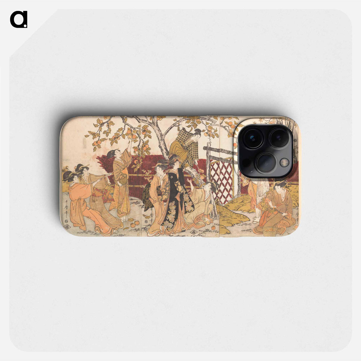 Picking Persimmons - 喜多川 歌麿 Phone Case.