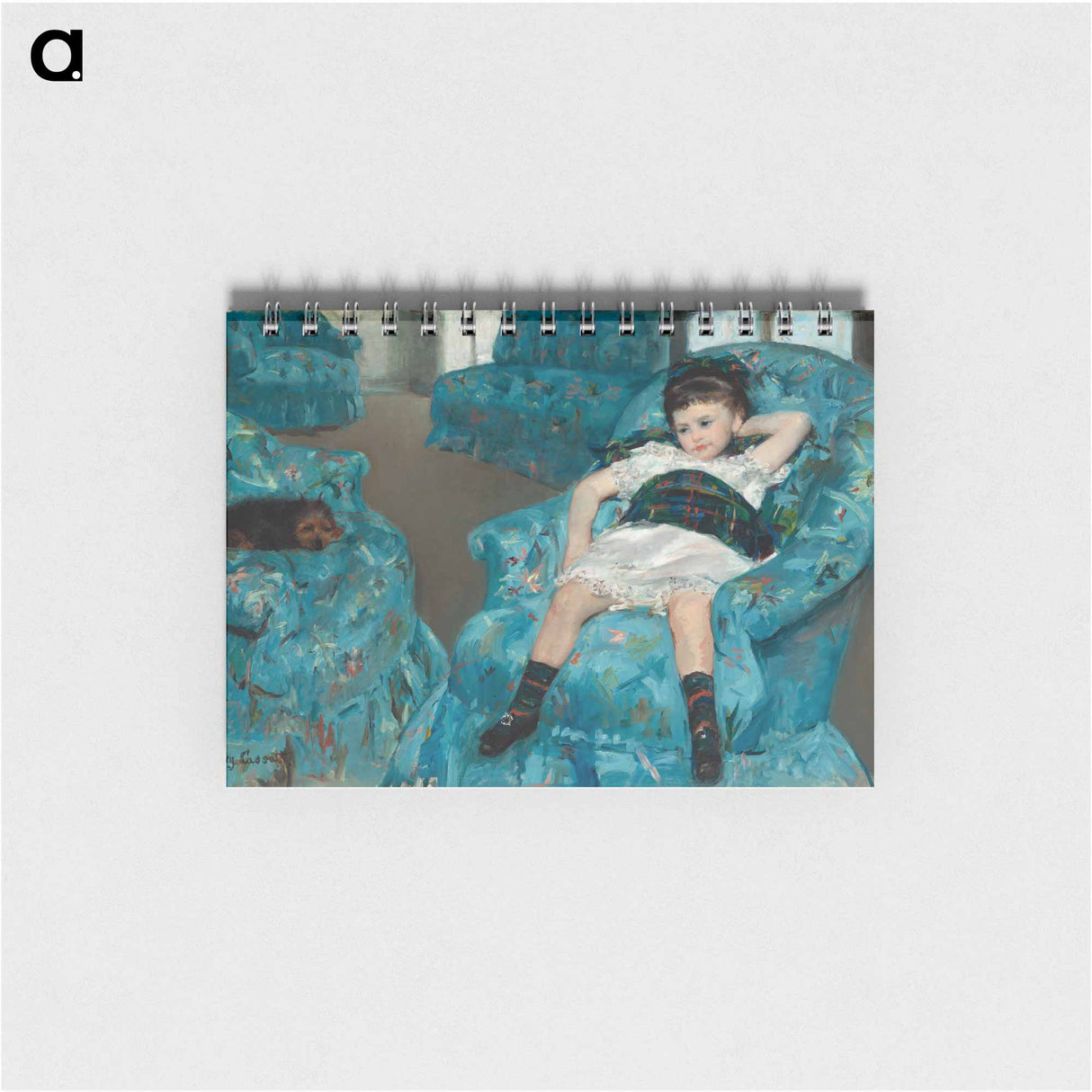 Little Girl in a Blue Armchair - メアリー カサット Memo.