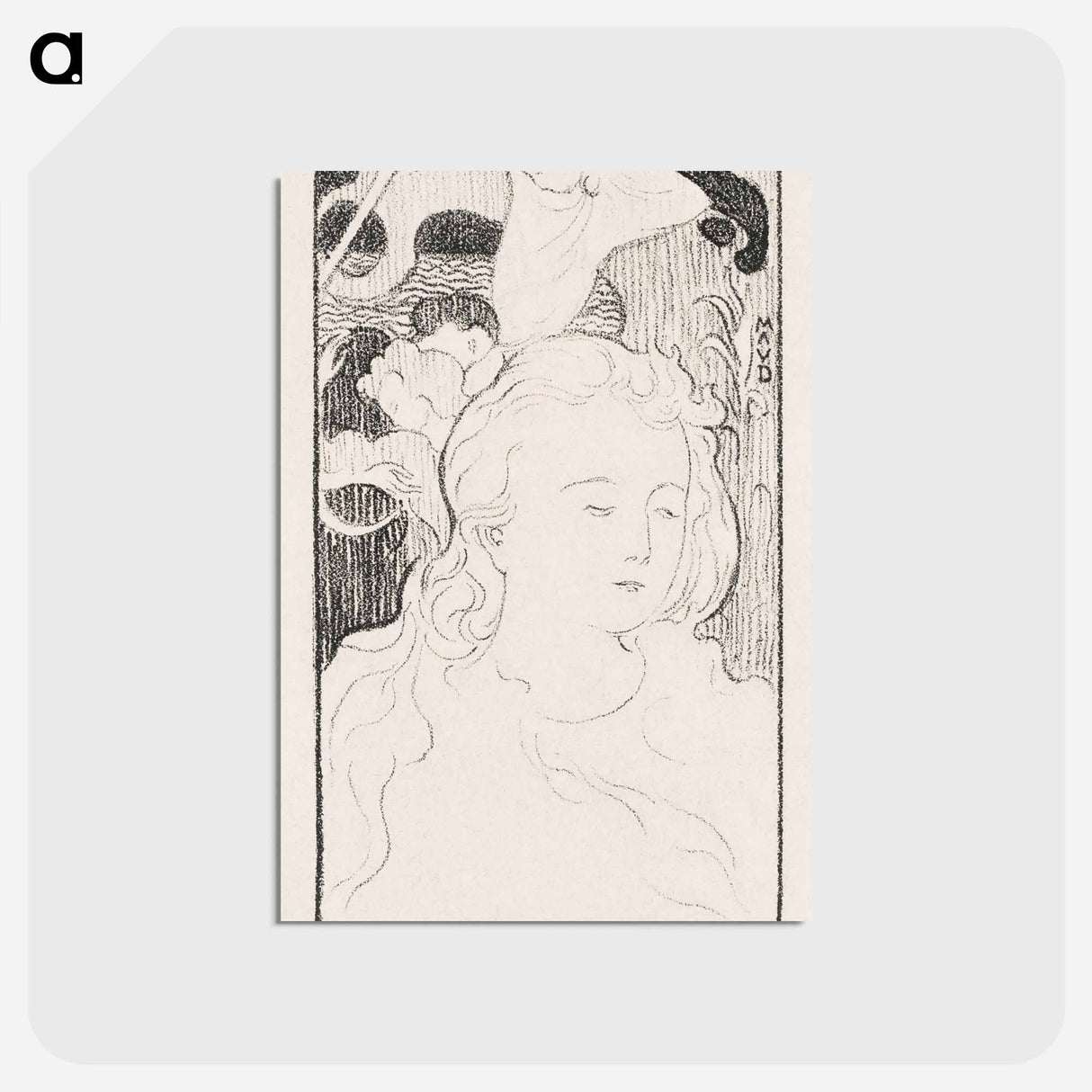 アートポストカード-Pelléas en Mélisande - モーリス ドニ Postcard.