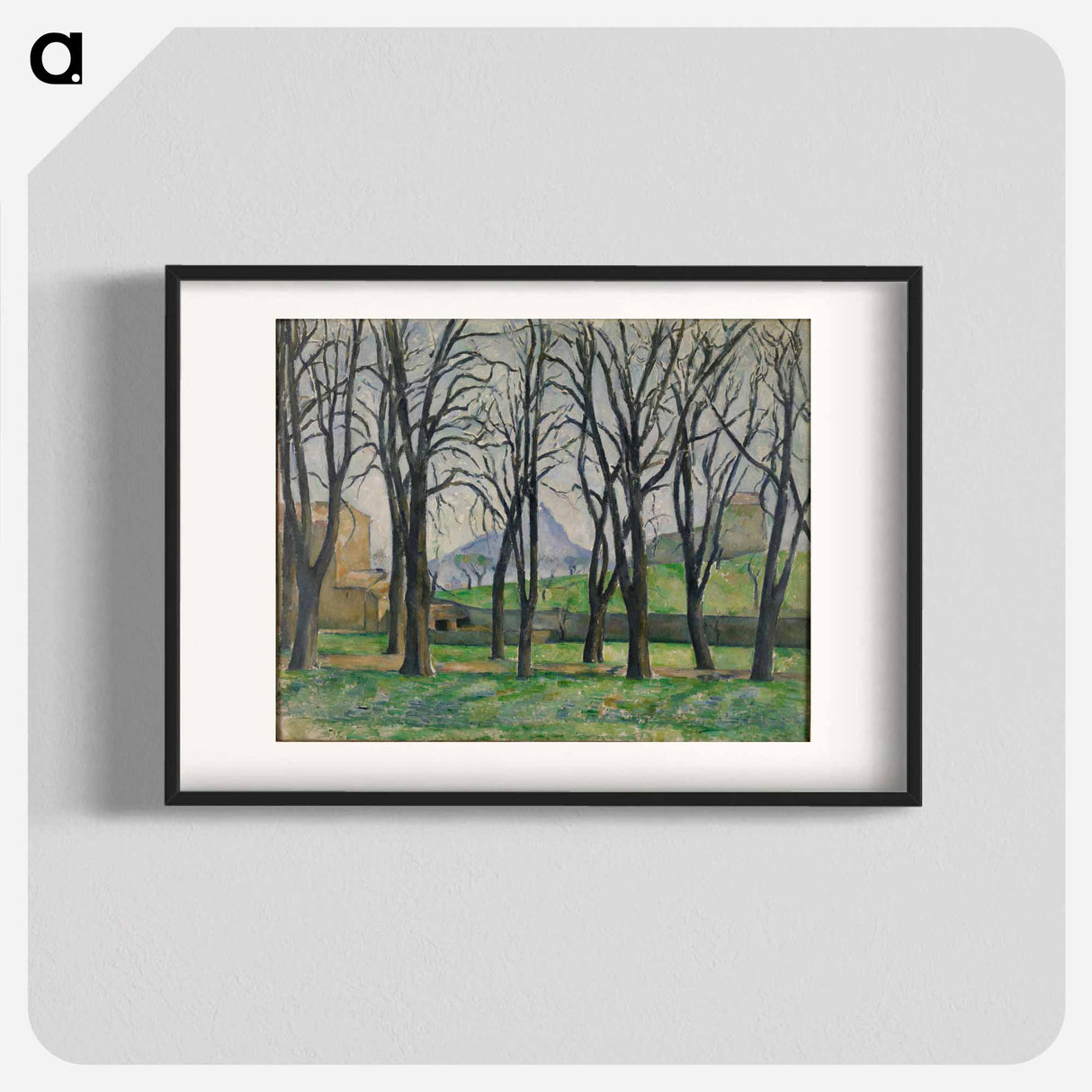 アートポスター-Chestnut Trees at Jas de Bouffan - ポール セザンヌ Poster.