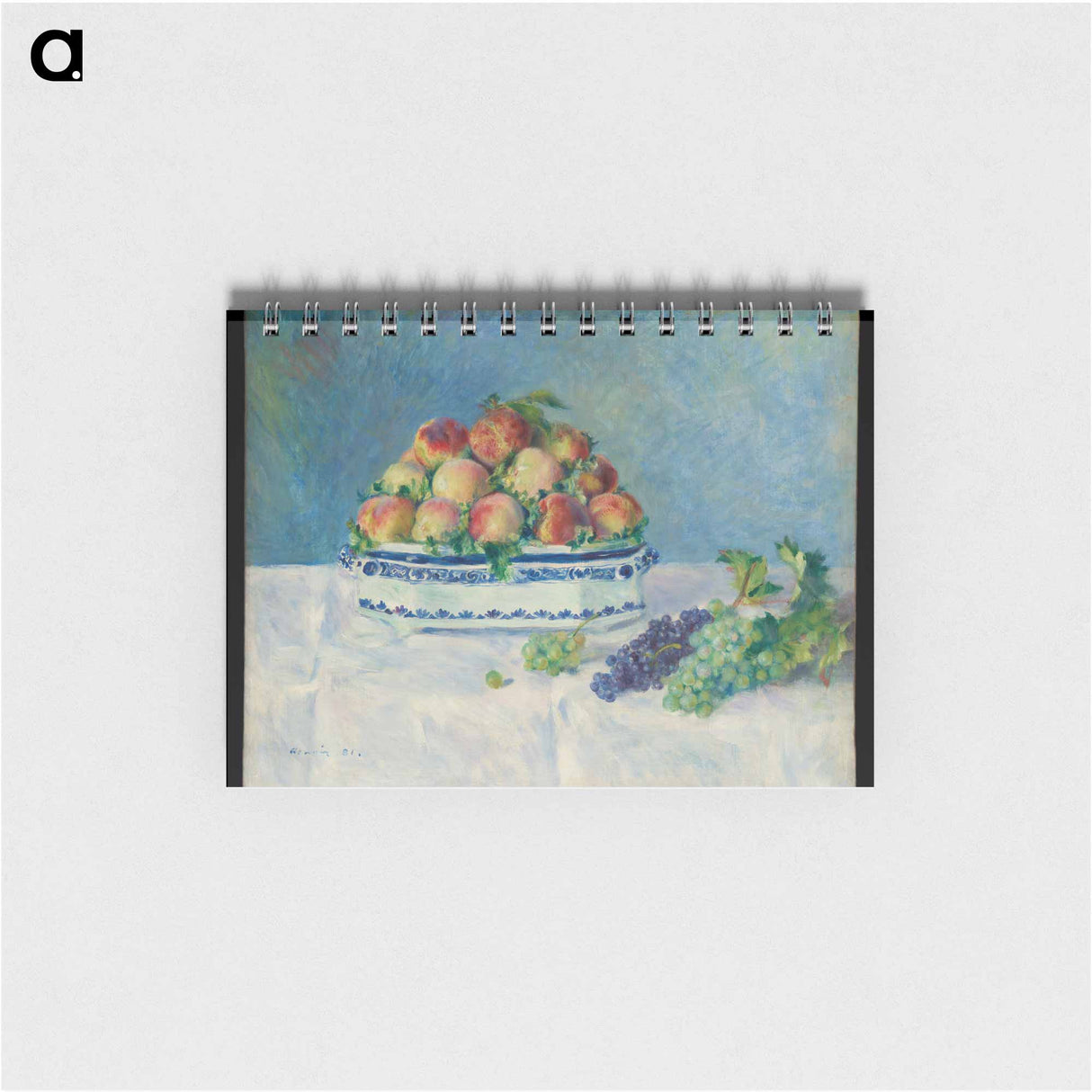 Still Life with Peaches and Grapes - ピエール オーギュスト ルノワール Memo.