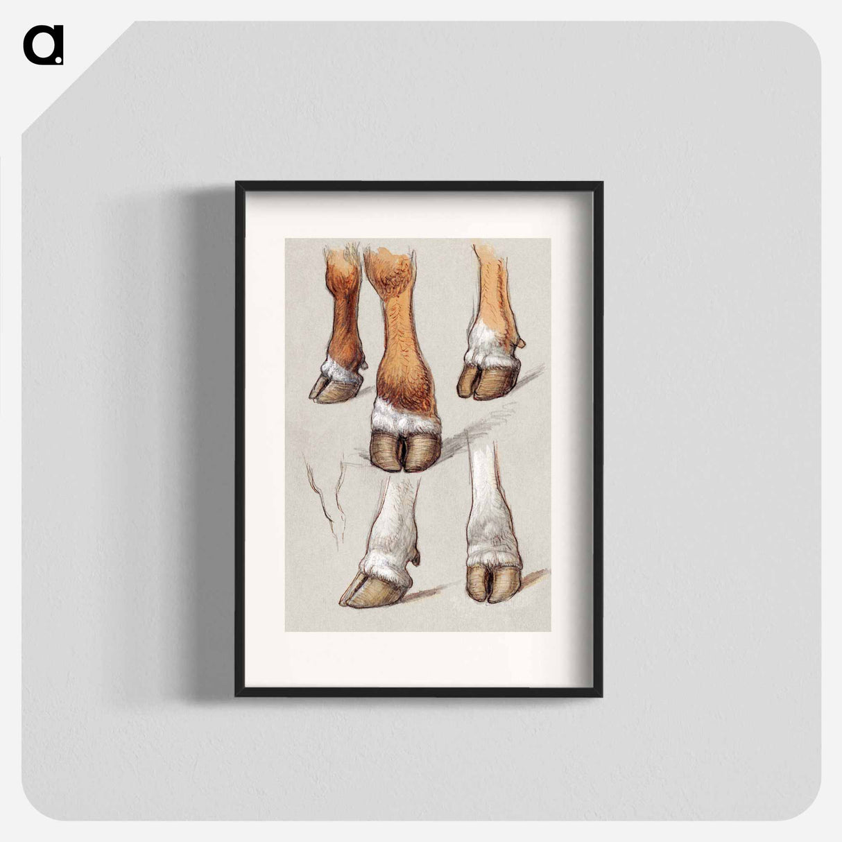 Studies After Cattle - サミュエル コールマン Poster.