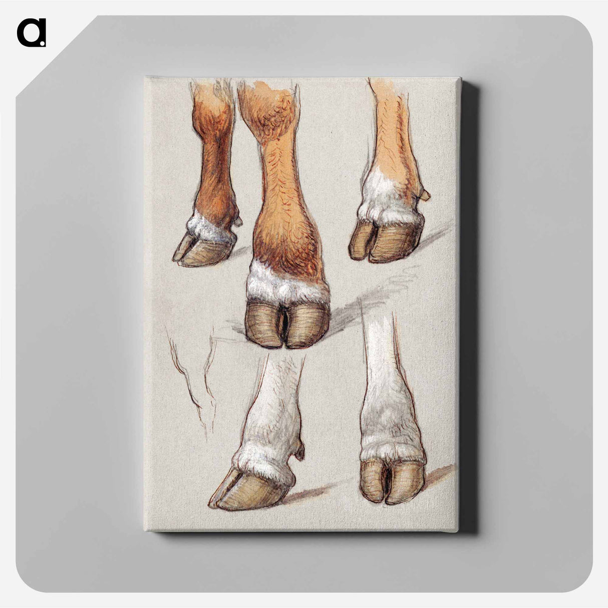 Studies After Cattle - Samuel Coleman Canvas.