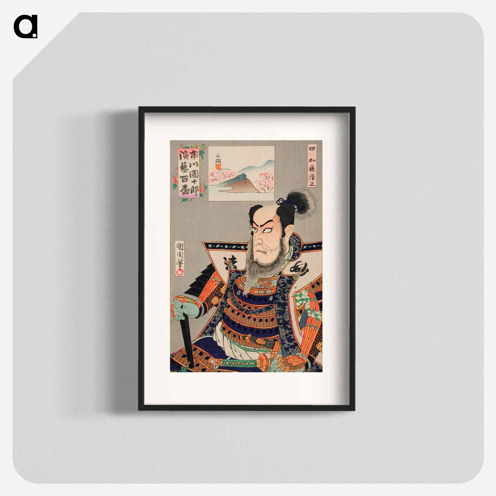 Katō Kiyomasa - Toyohara Kunichika Poster.