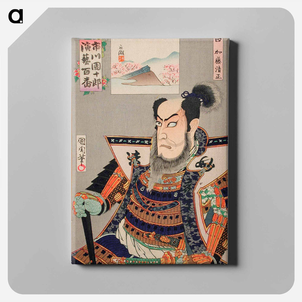 Katō Kiyomasa - Toyohara Kunichika Canvas.