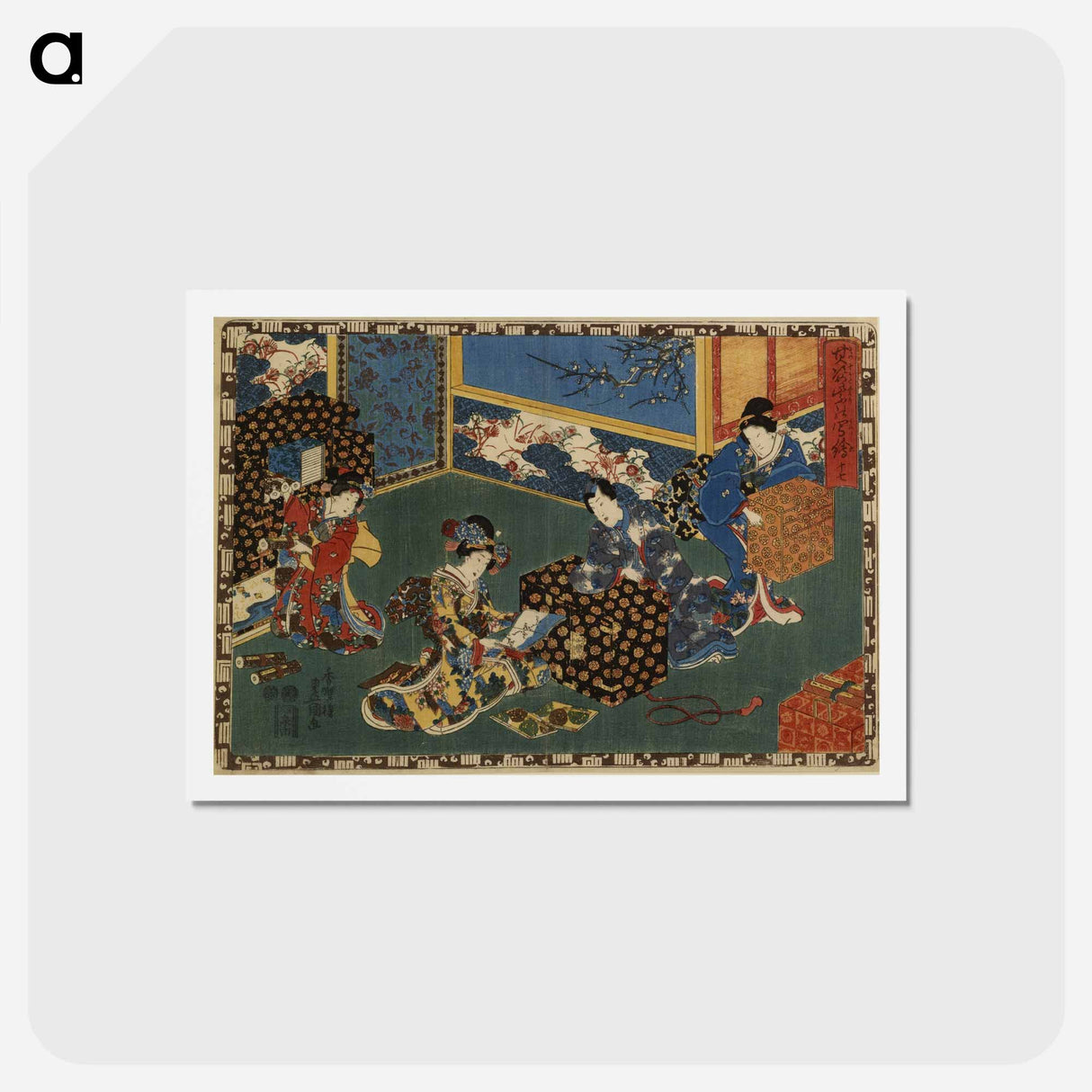アートポストカード-Sono sugata Murasaki no utsushi-e
- 歌川 豊国 Postcard.