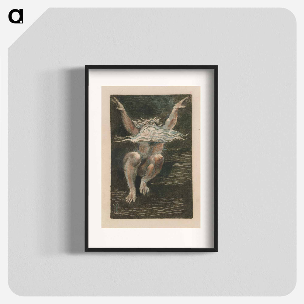 The First Book of Urizen, Plate 7 (Bentley 12) - William Blake Poster.
