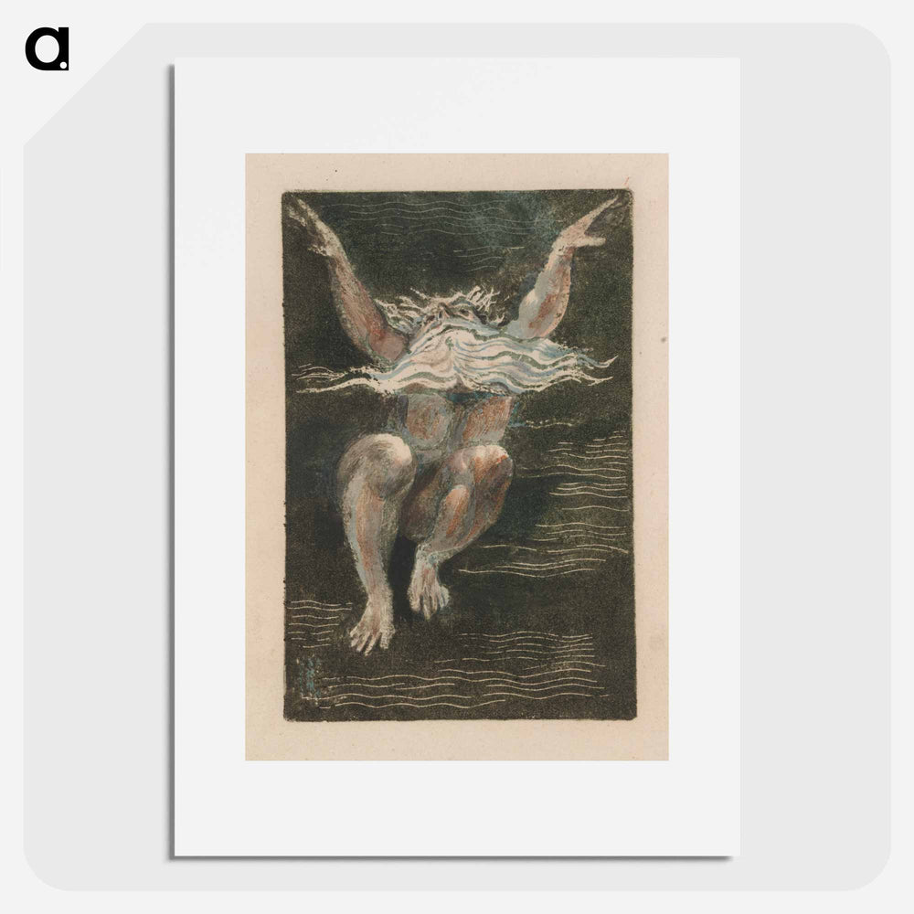 The First Book of Urizen, Plate 7 (Bentley 12) - William Blake Poster.