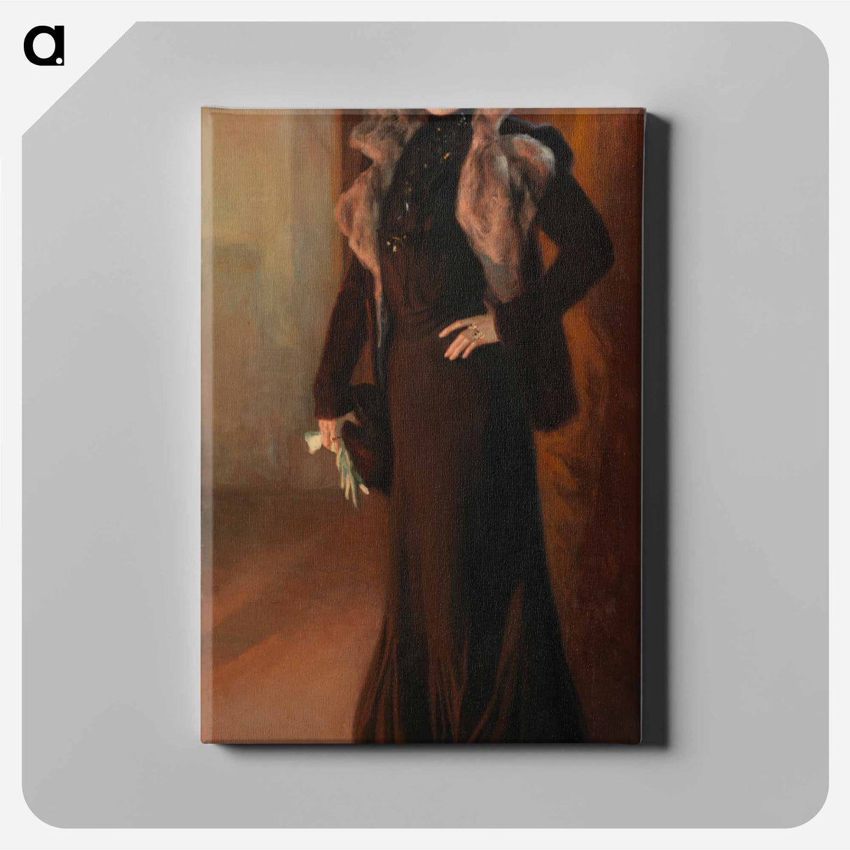 Portrait of the opera singer Aino Ackté - アルバート エーデルフェルト Canvas.