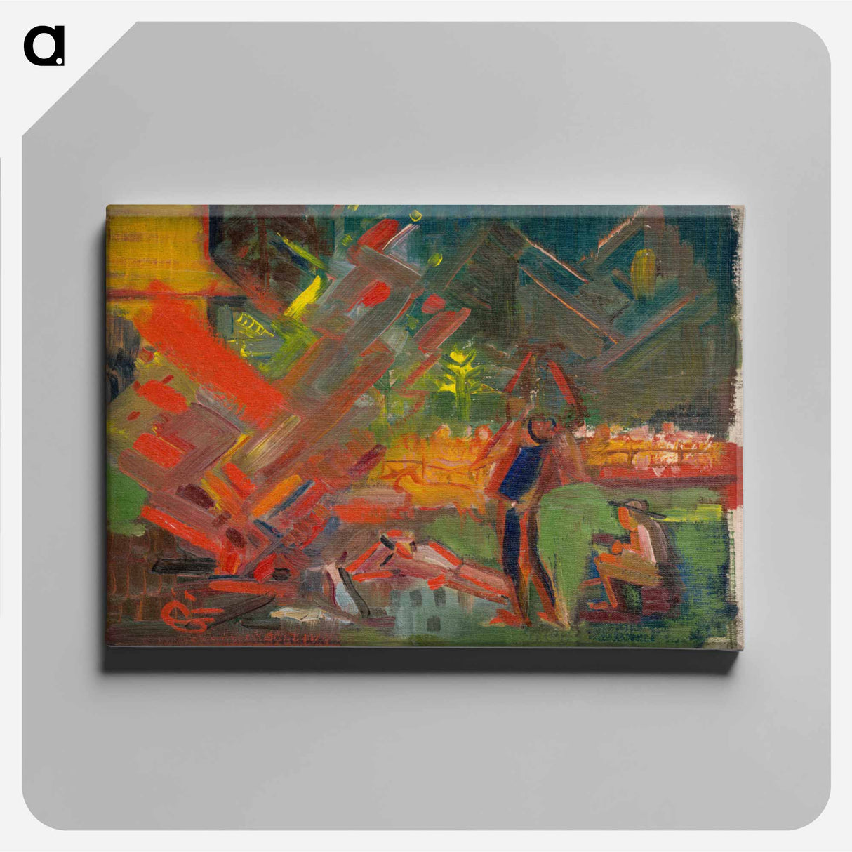 By the campfire - アーノルド ピーター ワイズ クビンチャン Canvas.