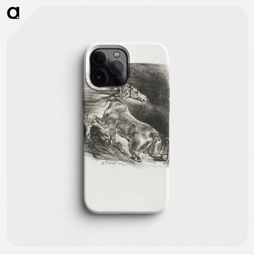 モノクロ - ウジェーヌ ドラクロワ Phone Case.