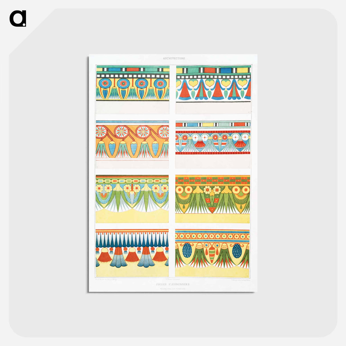 アートポストカード-Flowery Friezes
- エジプト美術史 Postcard.