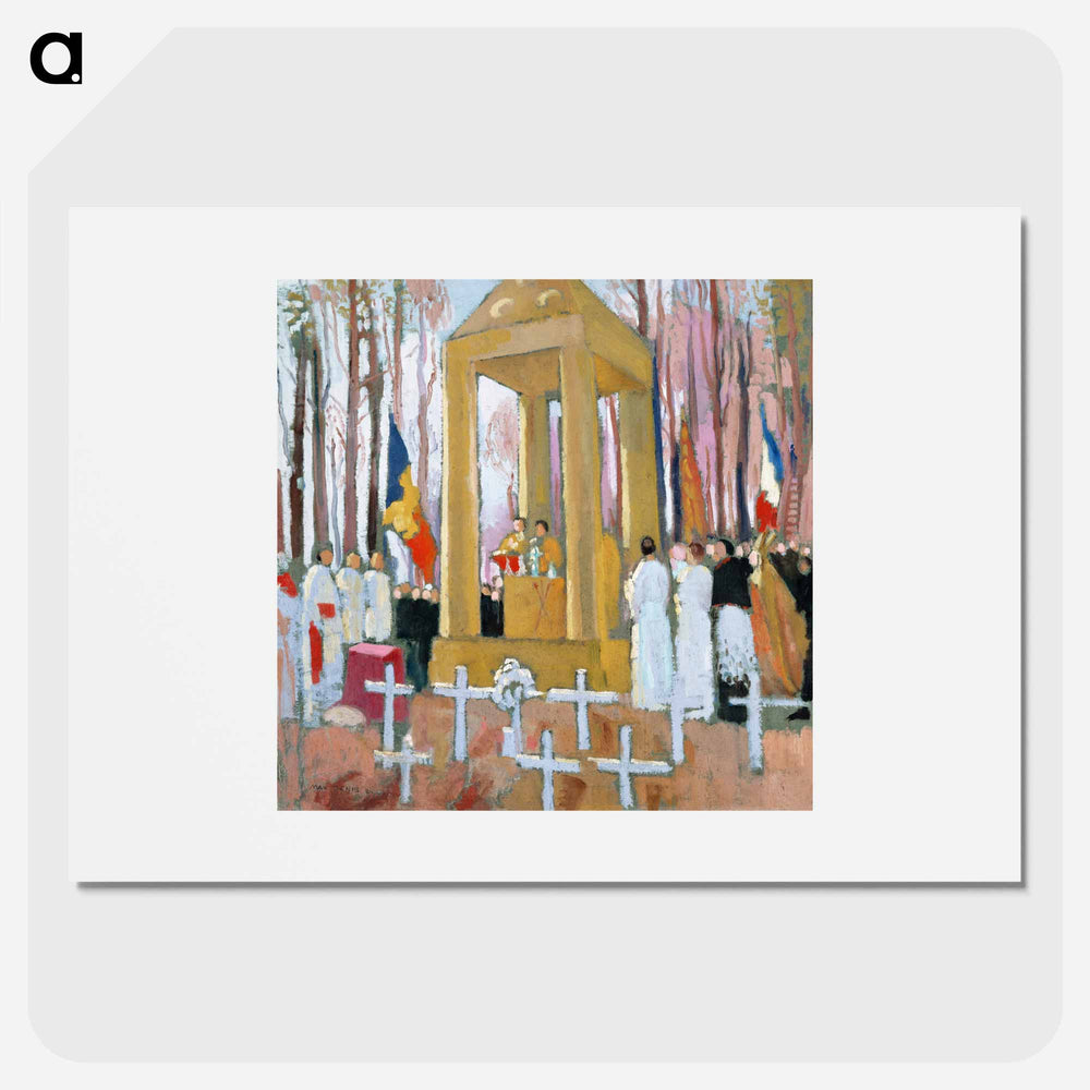 Mass in front of the tomb of Ernest Psichari - Maurice Denis Poster.