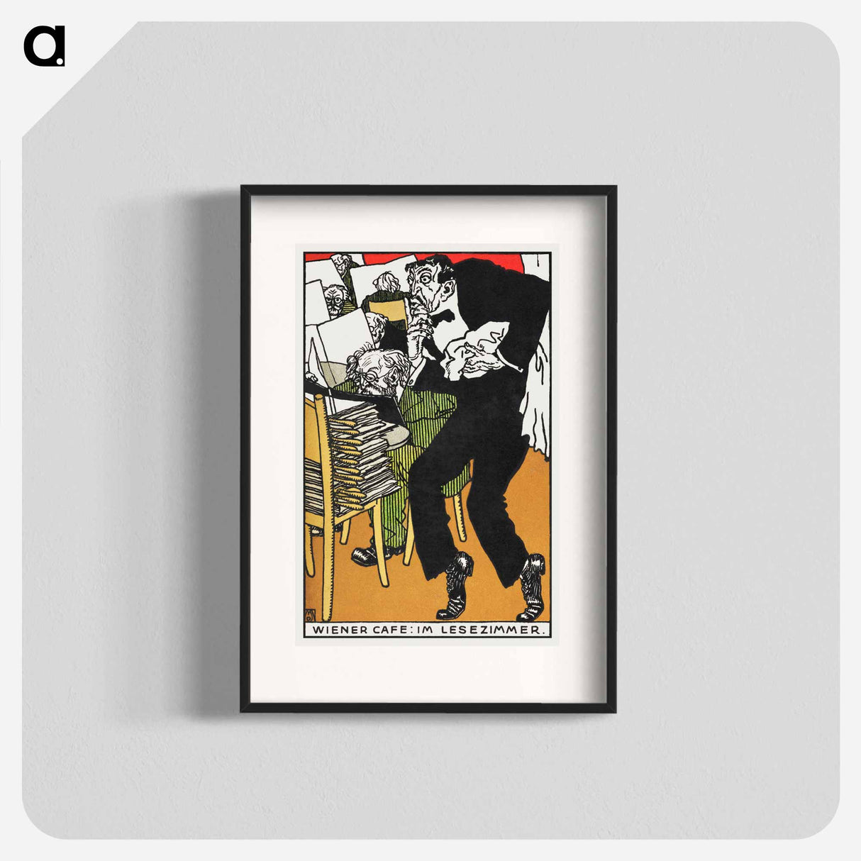 Vienesse Café: In the Reading Room - モリツ ユング Poster.