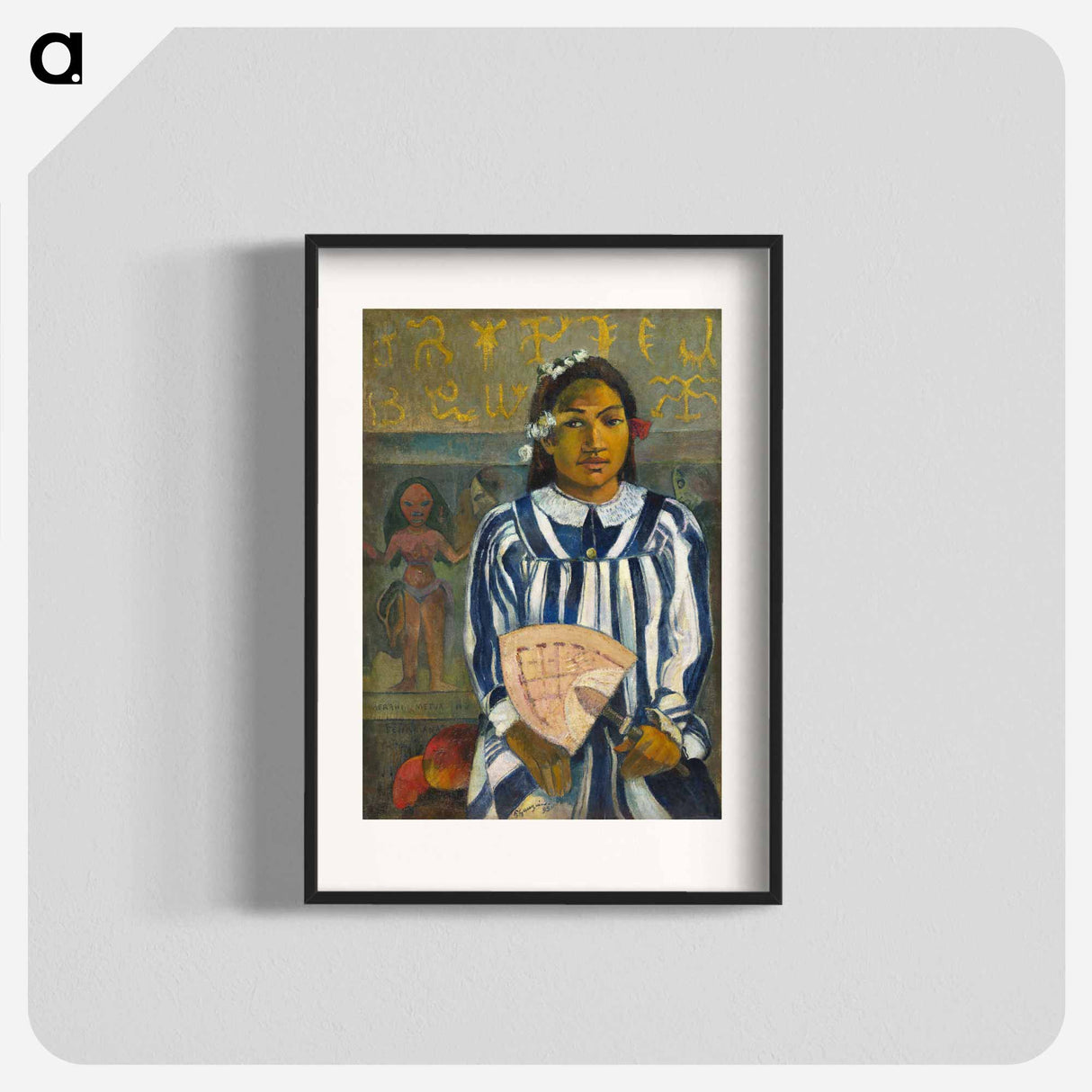 Tehamana Has Many Parents or The Ancestors of Tehamana - ポール ゴーギャン Poster.