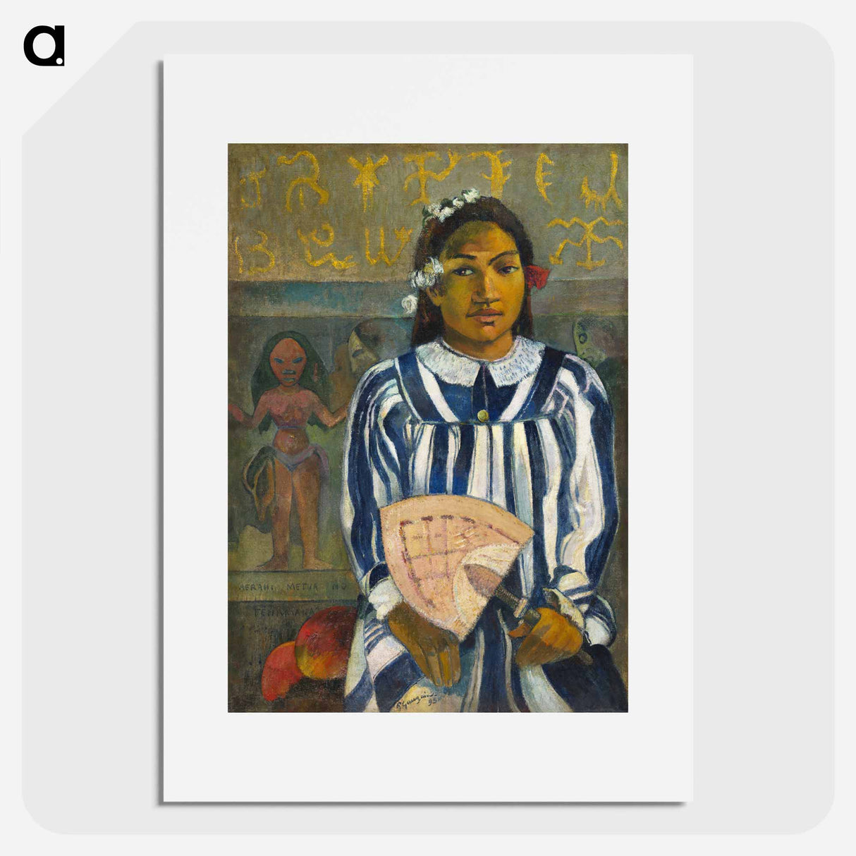 Tehamana Has Many Parents or The Ancestors of Tehamana - ポール ゴーギャン Poster.