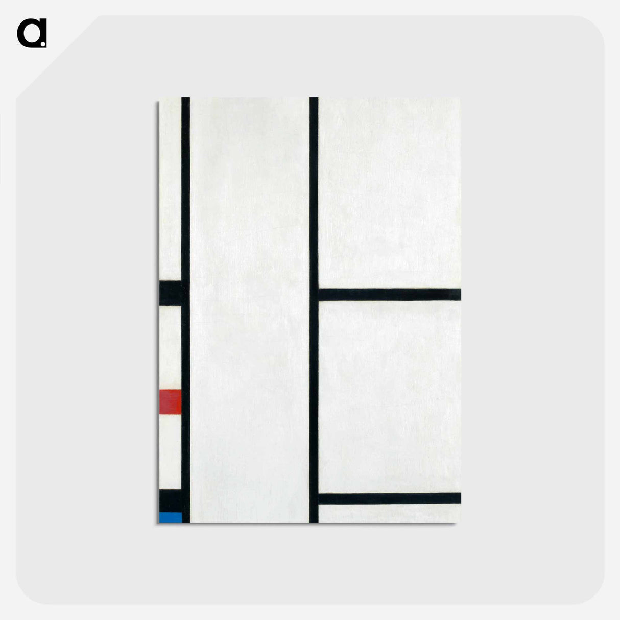 Composition with Red, Yellow, and Blue - ピエト モンドリアン Postcard.