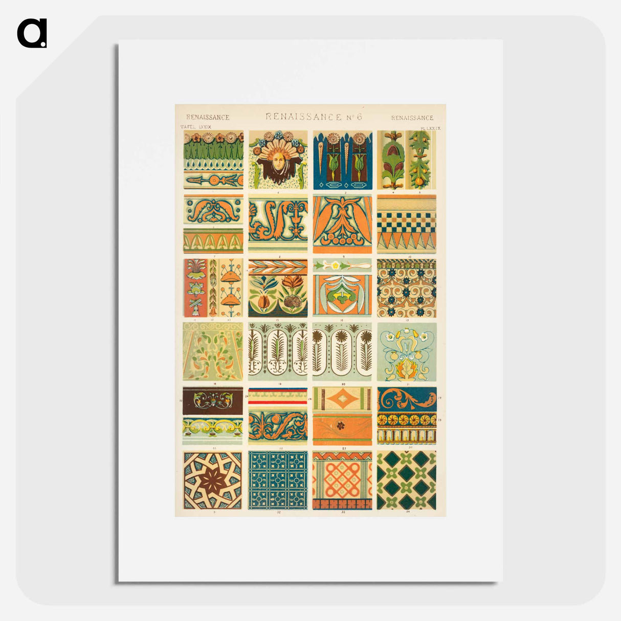 アートポスター-Nineteenth-Century Ornament Pattern
- 装飾の文法 Poster.